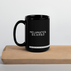 Melanated Beards Glossy Mug (Black)