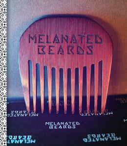 Melanated Beards Purpleheart Comb